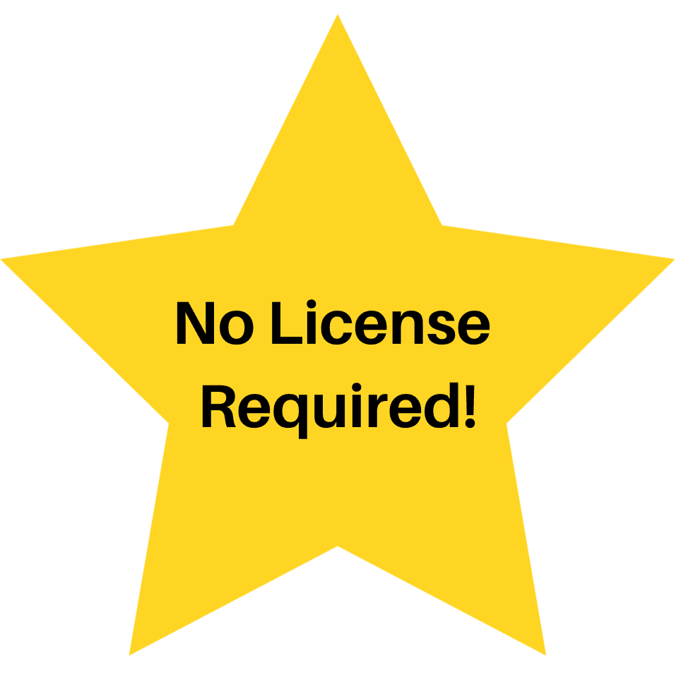 star no licence required